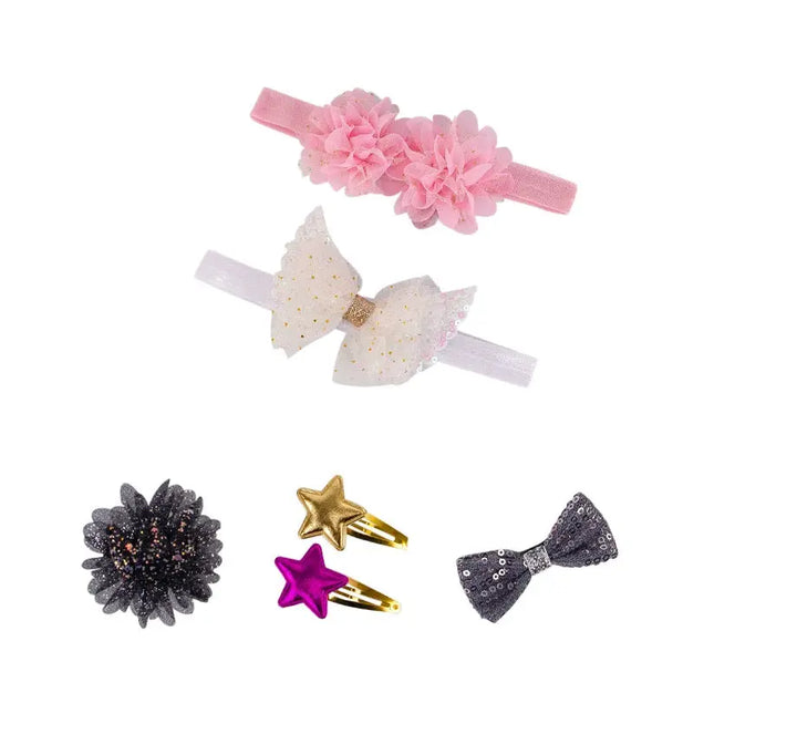 BEBE Comfort 6-Pieces Headband & Clip set  5013 Minnie Joy