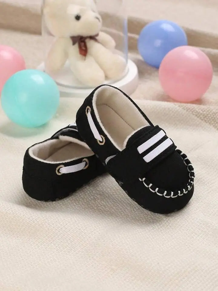 Black Prewalking Booties With White Straps 108 My Store