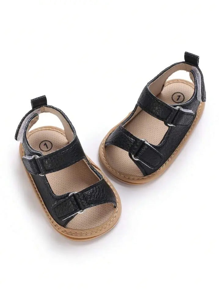 Black Rubber Sole Sandals 121 My Store