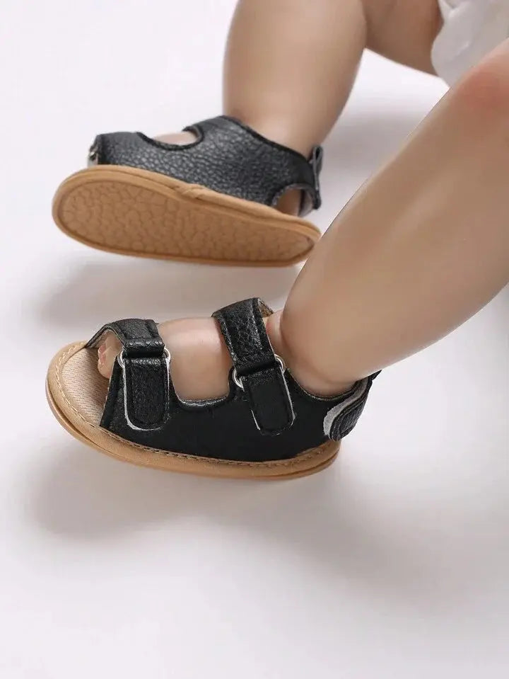 Black Rubber Sole Sandals 121 My Store