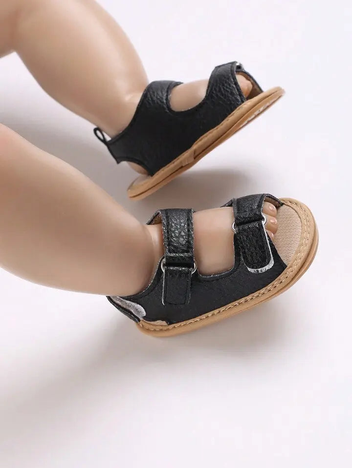 Black Rubber Sole Sandals 121 My Store