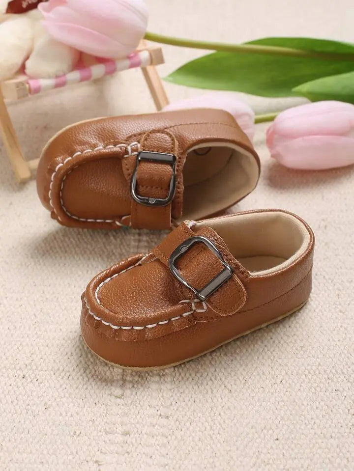 Brown Loafers Soft Sole Prewalking Booties  104 Minnie Joy