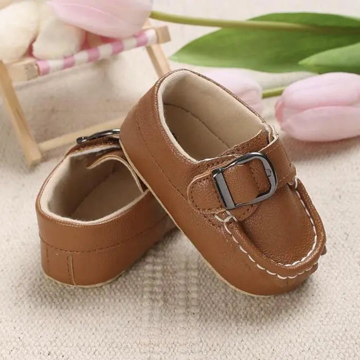 Brown Loafers Soft Sole Prewalking Booties  104 Minnie Joy