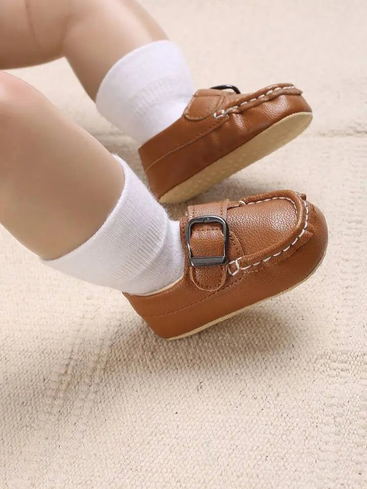 Brown Loafers Soft Sole Prewalking Booties  104 Minnie Joy