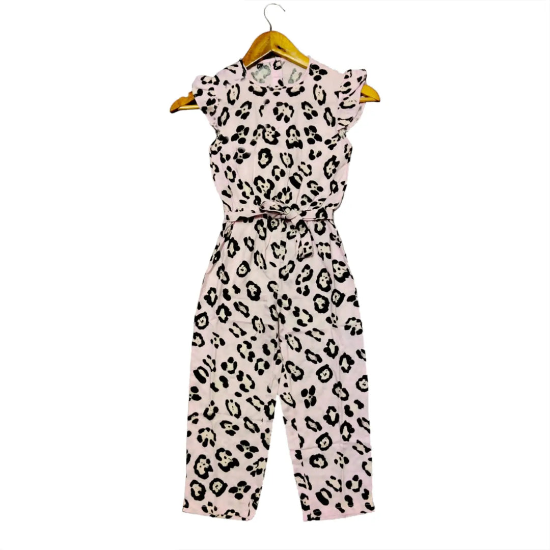 CC Pink Leopard Print Jumpsuit  2052 Minnie Joy