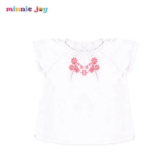 CRT Off White Embroidery Top  2075 Minnie Joy