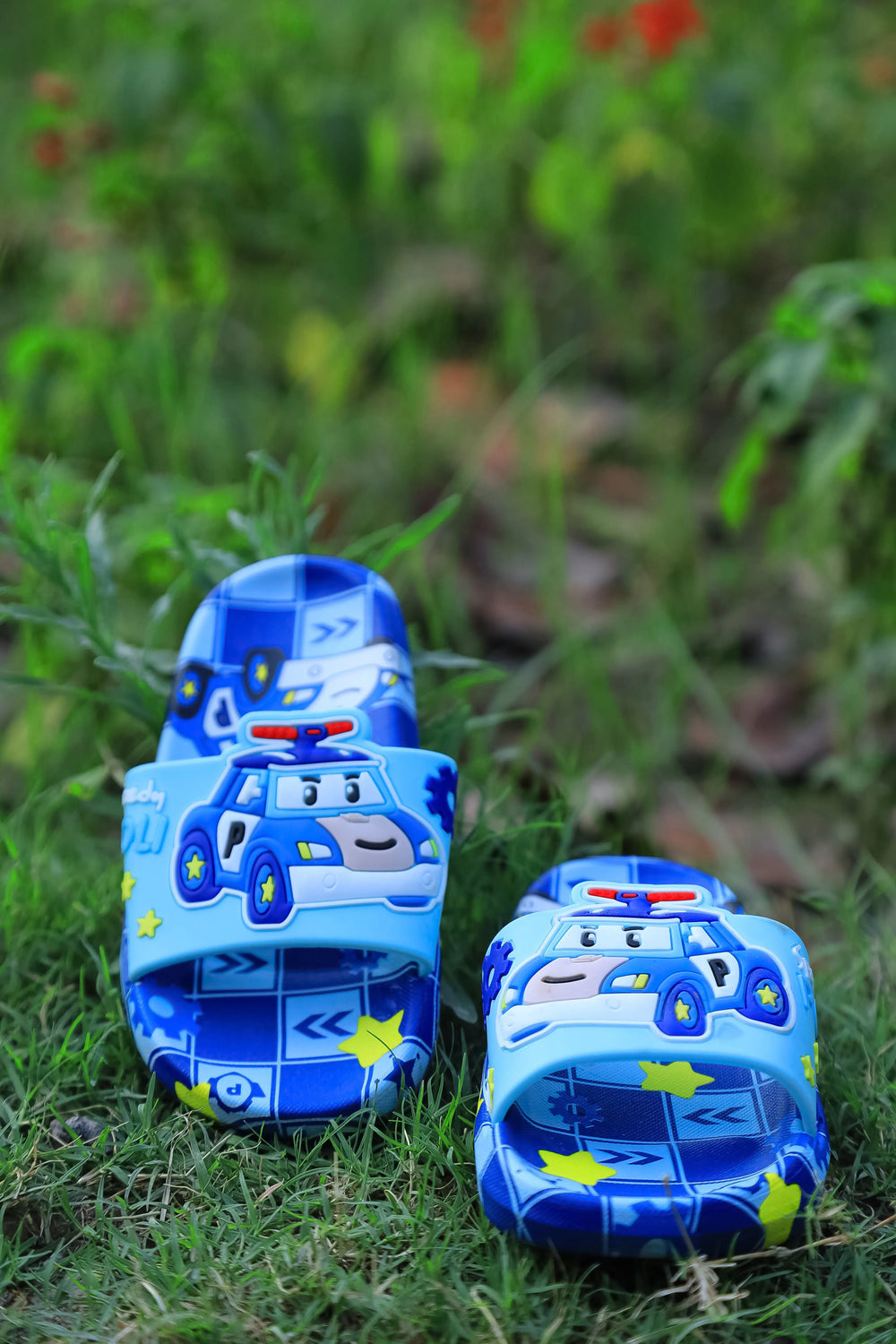 Car Blue Washable Soft Slippers  122 Minnie Joy