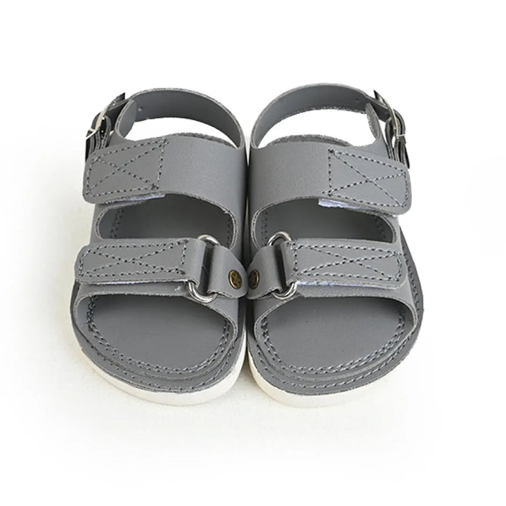 Grey Premium Strapped Soft Sandals  129 Minnie Joy