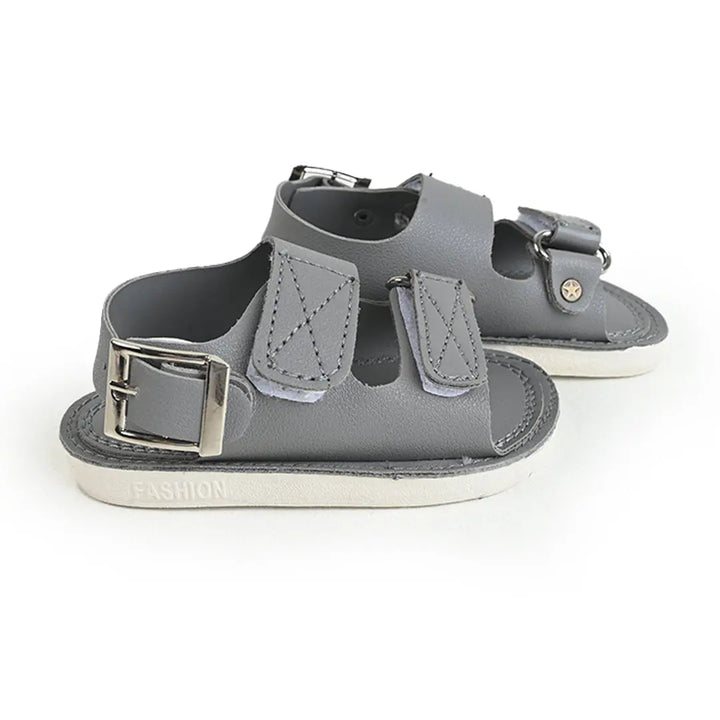 Grey Premium Strapped Soft Sandals  129 Minnie Joy