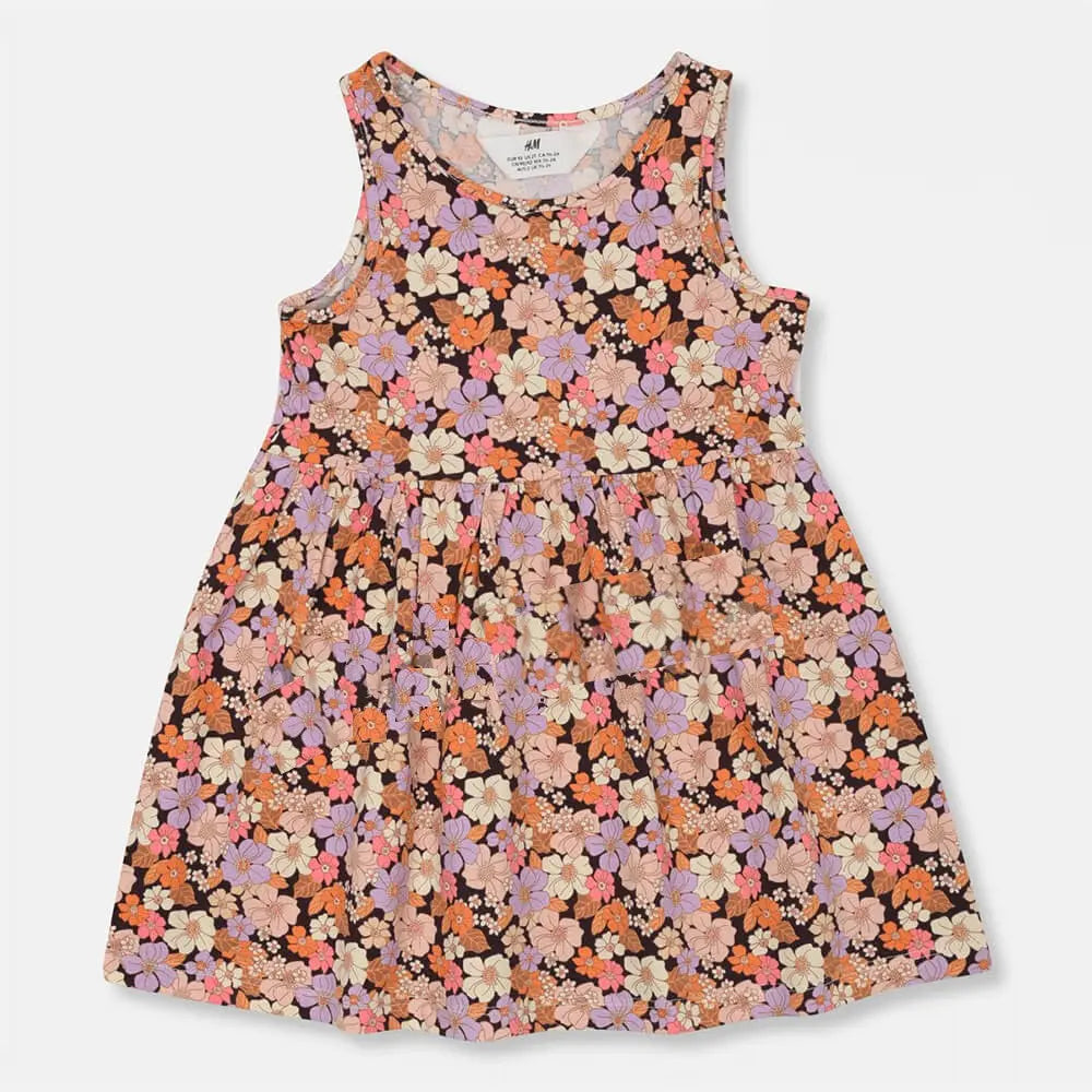 HM Multicolor Floral Sleeveless Frock  2062 Minnie Joy