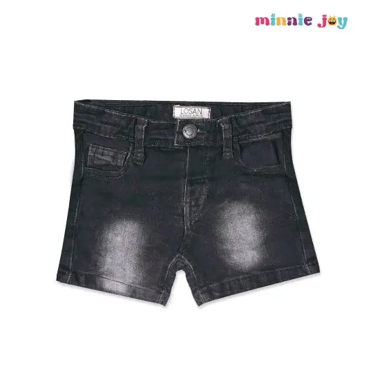 LSN Black Denim Shorts  2099 Minnie Joy