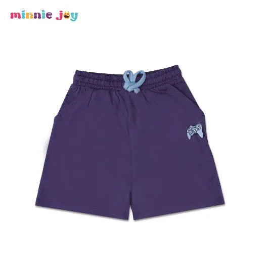 MM Blue Grey Printed Shorts  2040 Minnie Joy