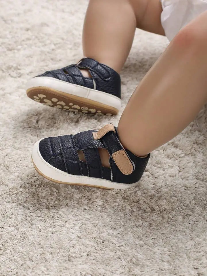 Navy Blue Rubber Sole prewalking Sandals  118 My Store