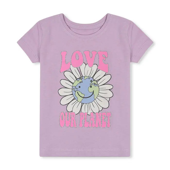 PMK Light Purple Love Our Planet T-Shirt  2055 Minnie Joy