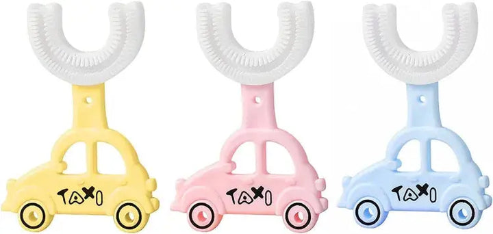 Pink Car Children's U-Shaped Toothbrush  5027A Minnie Joy