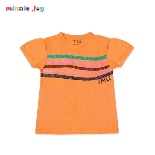 Punto Orange Color Lining Shirt  2084 Minnie Joy