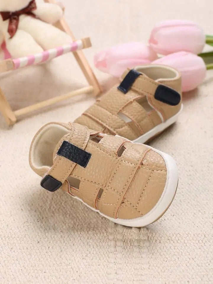 Skin Colour Rubber Sole prewalking Sandals  119 Minnie Joy