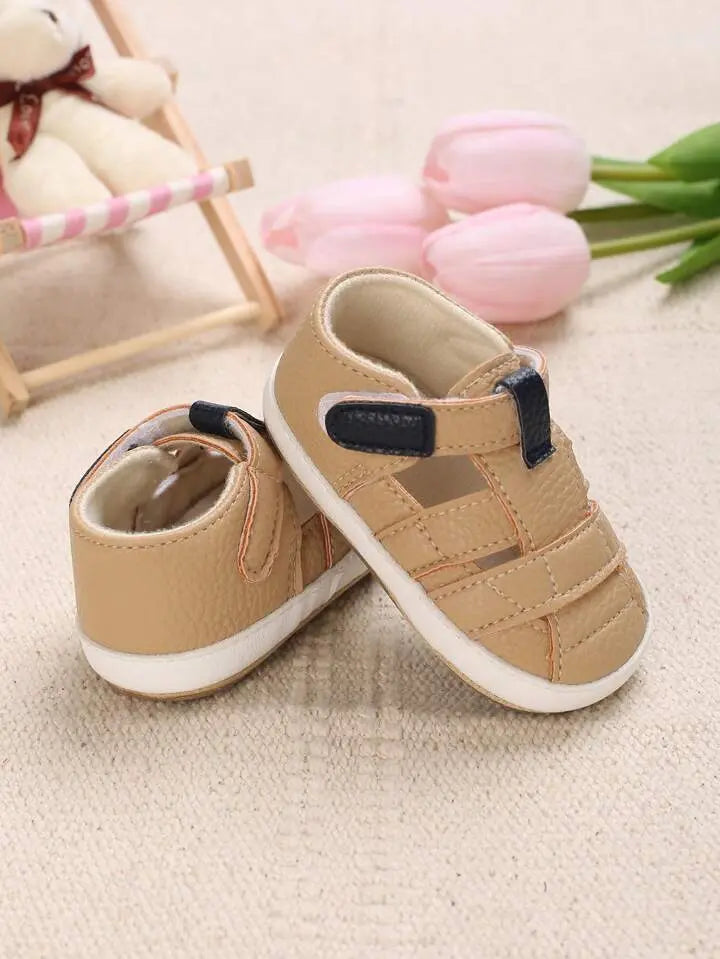 Skin Colour Rubber Sole prewalking Sandals  119 Minnie Joy