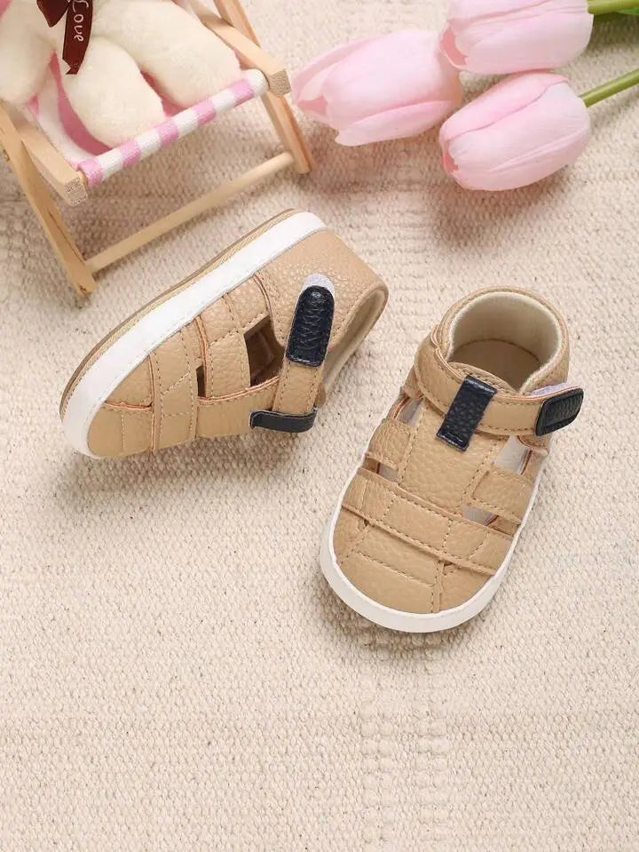 Skin Colour Rubber Sole prewalking Sandals  119 Minnie Joy