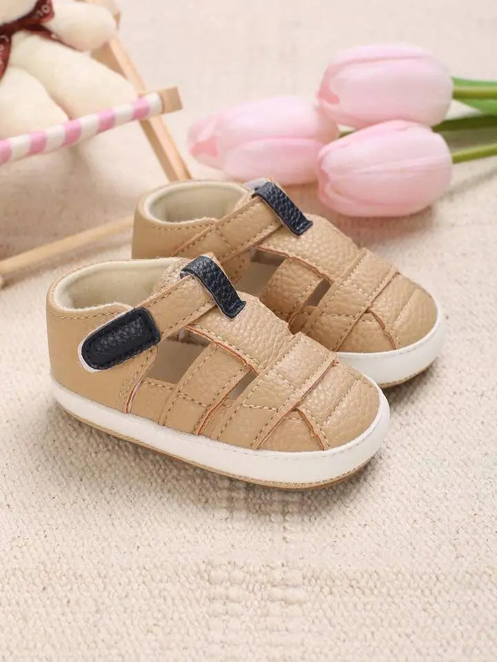 Skin Colour Rubber Sole prewalking Sandals  119 Minnie Joy