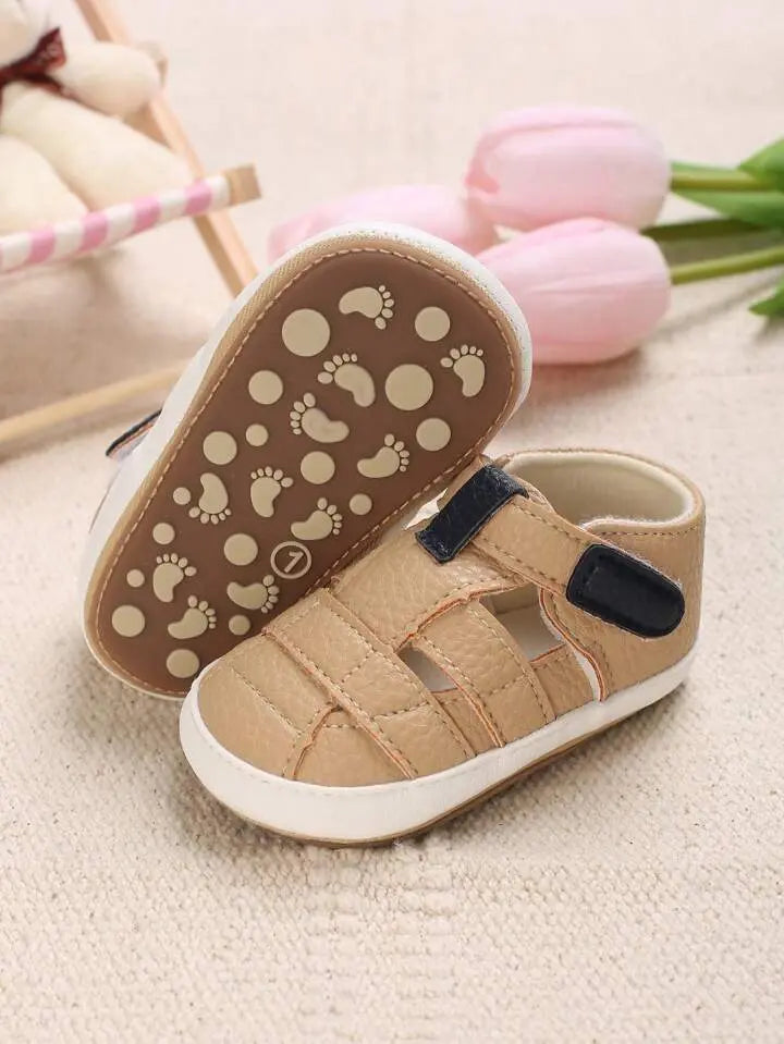 Skin Colour Rubber Sole prewalking Sandals  119 Minnie Joy