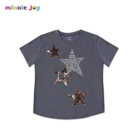 UCB Graphite Color Stars Sequence Shirt  2092 Minnie Joy