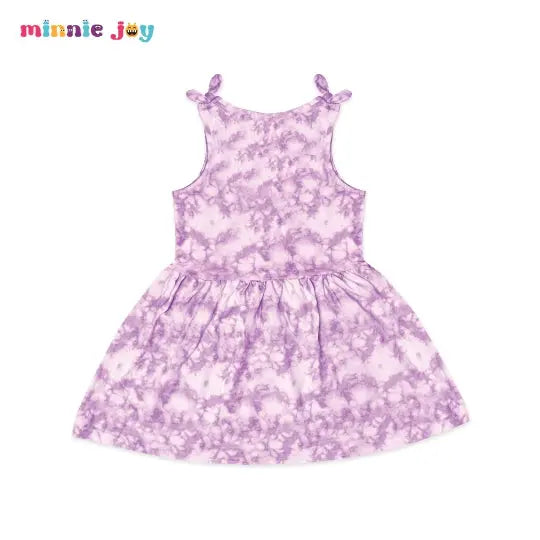 URB Kids Purple White Washed Paint Style Frock  2110 Minnie Joy