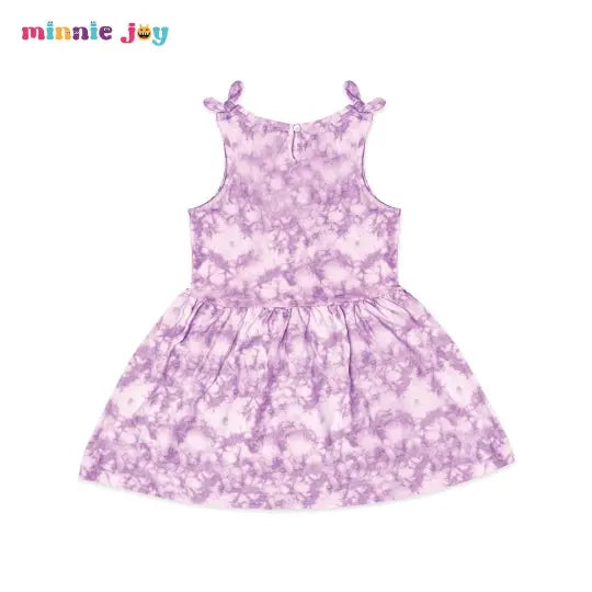 URB Kids Purple White Washed Paint Style Frock  2110 Minnie Joy