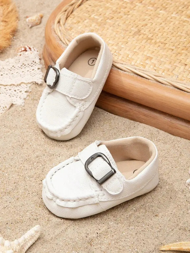 White Soft Sole Prewalking Booties  105 Minnie Joy